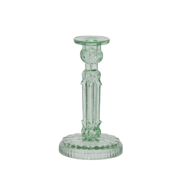 Birch Lane™ Med. Glass Candlestick 6.5"H Wayfair